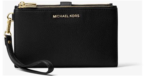 michael kors adele leather wristlet|Adele Leather Smartphone Wallet .